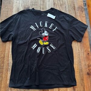 Disney Mickey Mouse Black T-Shirt XXL cotton tee shirt NEW NWT